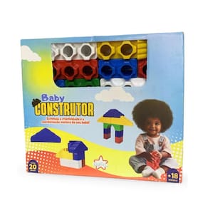 Brinquedo Construtor Peças Bebe +18 Meses 20 Peças Big Star