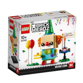 Palhaço de aniversário de brinquedo LEGO Brickheadz 40348