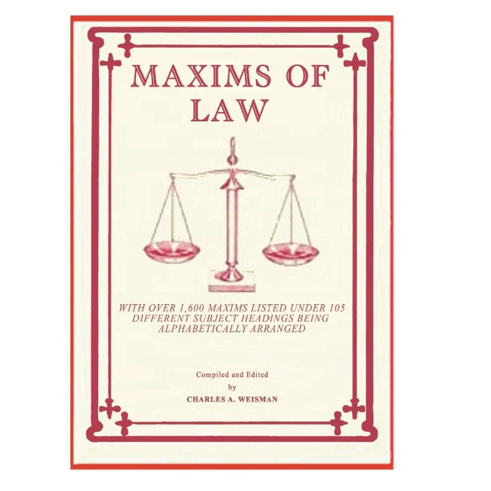 Versão em inglês do livro Maxims of Law