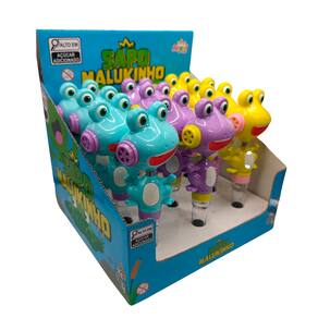 Sapo Malukinho - Candy Toy com Chocalho (12 Unidades)
