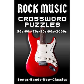 Palavras cruzadas: ROCK MUSIC, anos 50-2000, com músicas e bandas