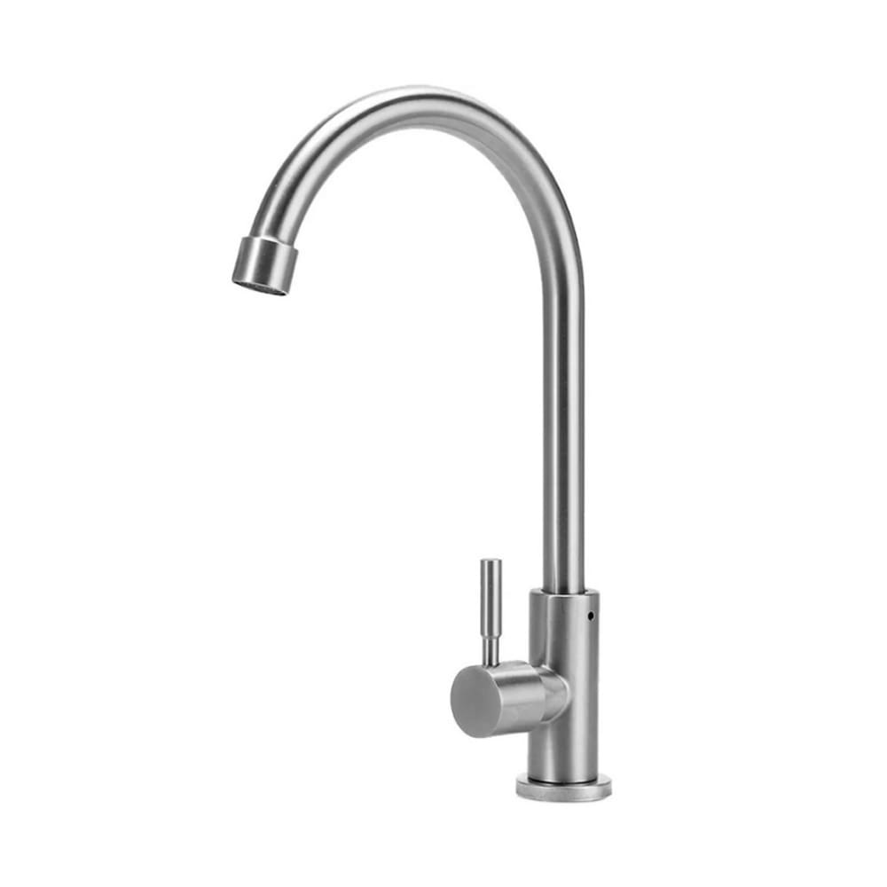 Torneira Escovada Tall 37cm Inox Prata