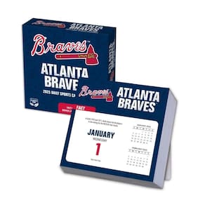 Calendário de mesa Turner Licensing MLB Atlanta Braves 2025