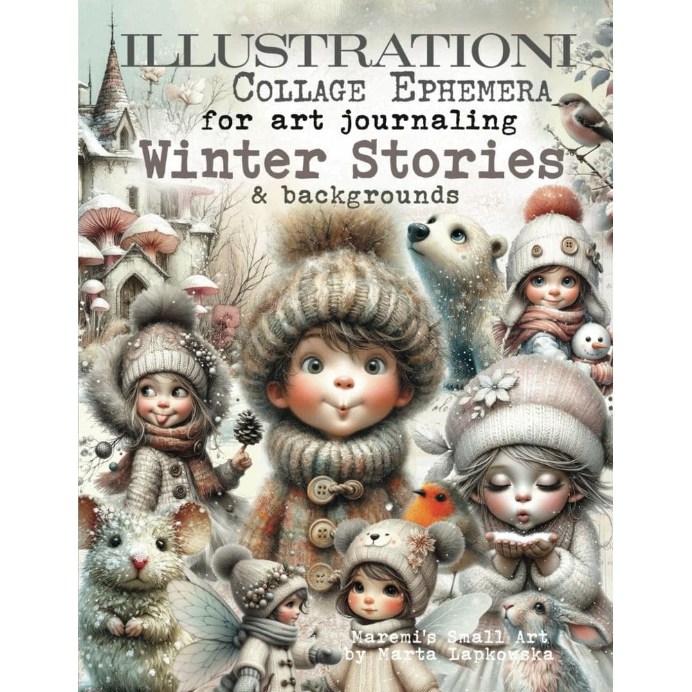 Diário de arte, colagem, livro efêmero, histórias de inverno, 320+ Ima