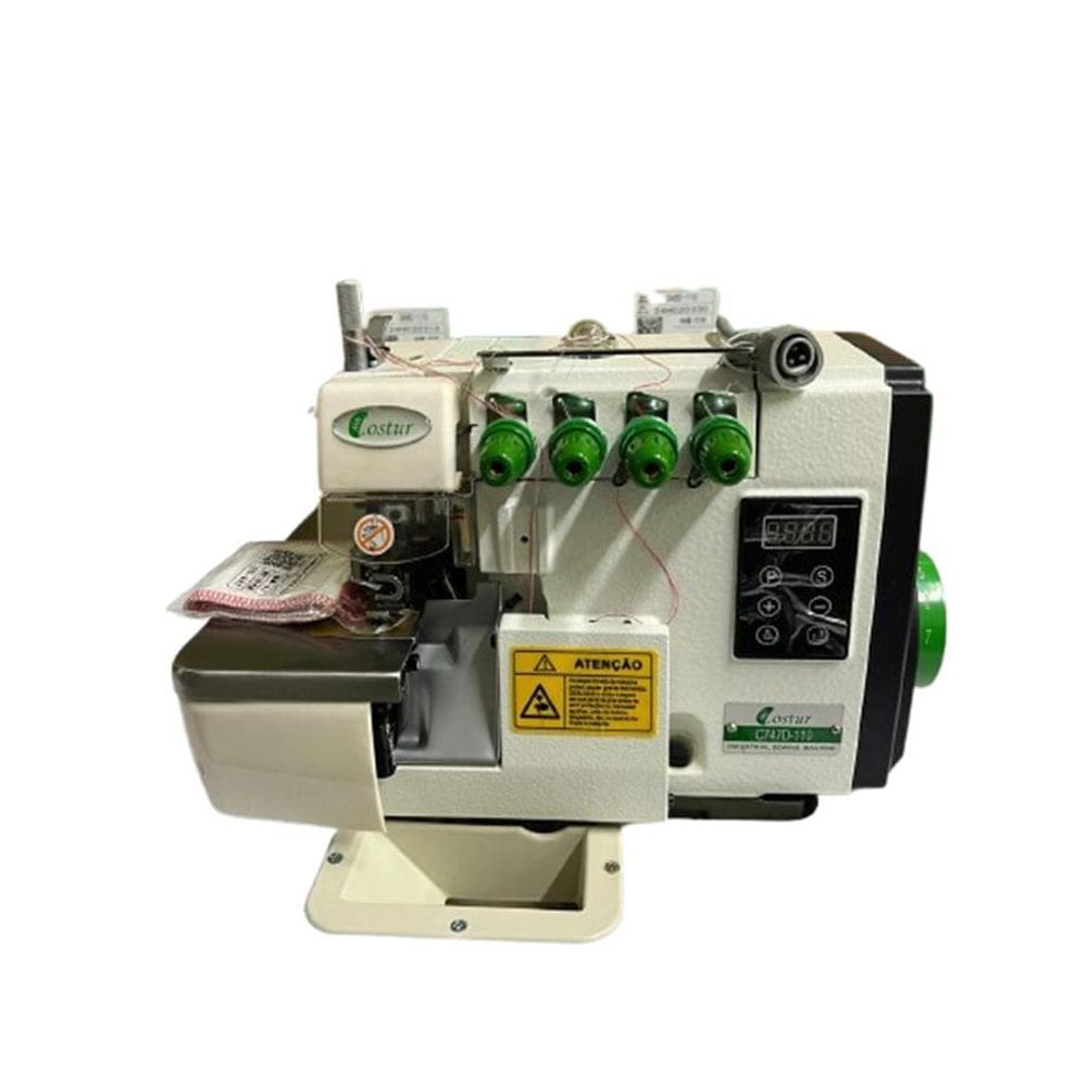 Ponto conjugado industrial (overlock 4 fios)-Costur