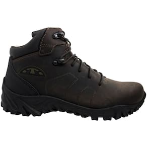 Coturno Masculino Adventure Sport Trilha Acampamento Dia a Dia Trabalho em Couro Bull Terrier Tracker