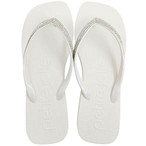 Chinelo de Dedo Feminino Casual Dia a Dia Praia Passeio com Strass J-Soft Petite Jolie Pj7404