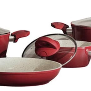 Conjunto 4 Panelas Ceramica Antiaderente Stone Red - Jomafe