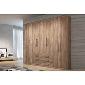 Guarda Roupa Casal 8 Portas E 6 Gavetas Master 8.6 Atacama Santos Andirá