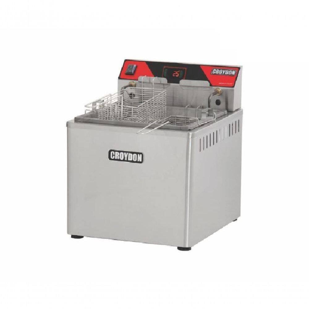 Fritadeira Elétrica De Mesa Zona Fria Fzm5-d Croydon 15l óleo 2 Cestos Digital 5000watts