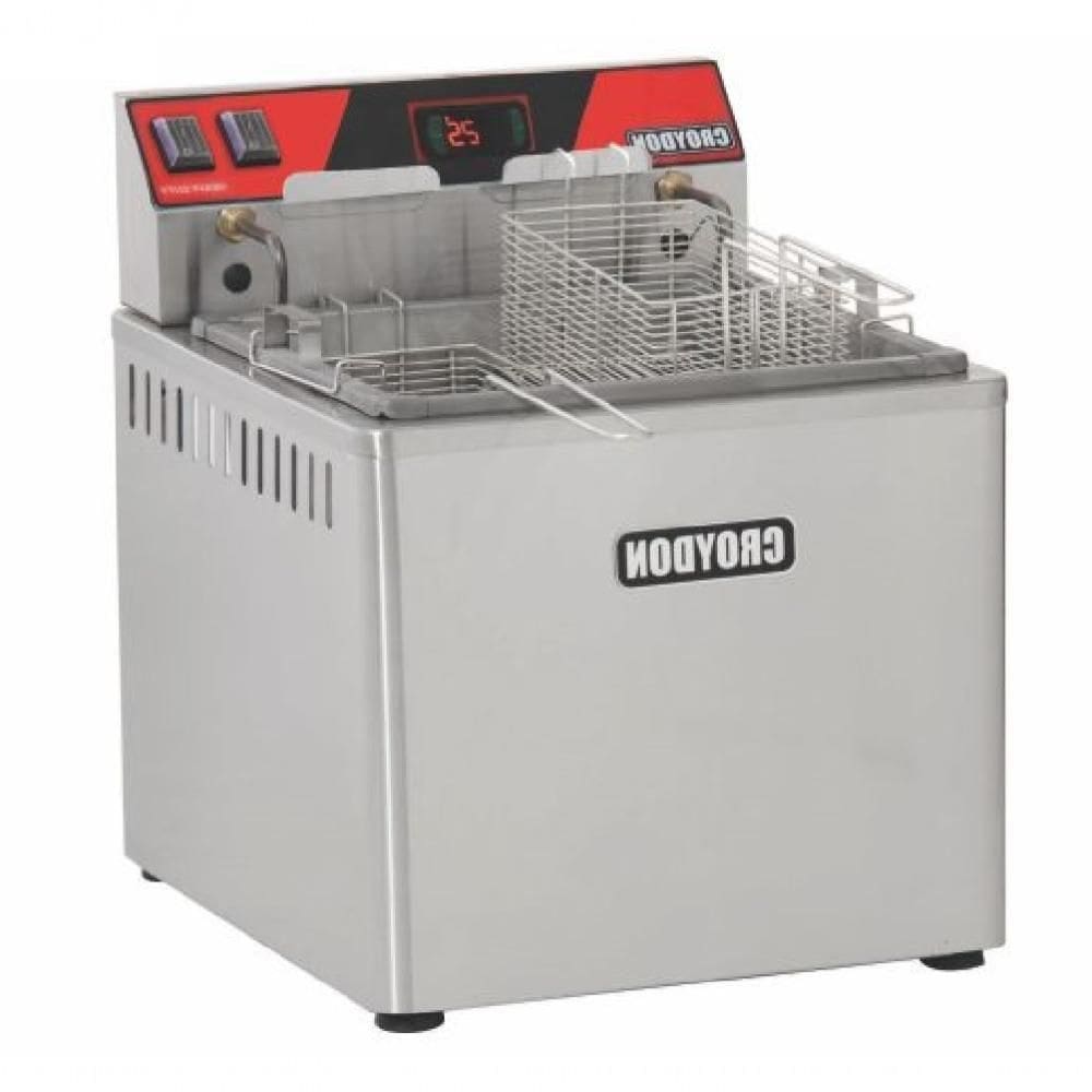 Fritadeira Elétrica De Mesa Zona Fria Fzm8-d Croydon 15l óleo 2 Cestos Digital 8000watts