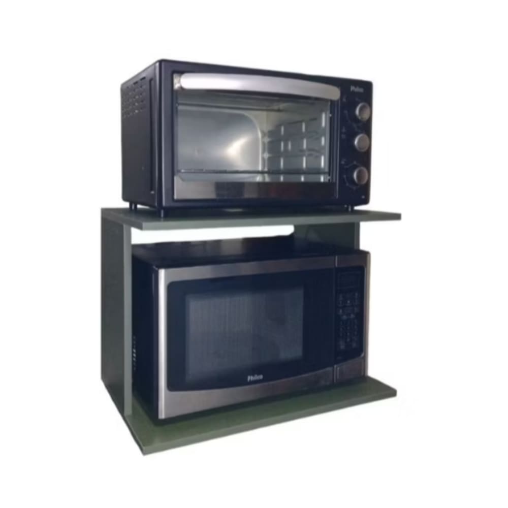 Suporte para Micro-ondas e forno MDF Verde Amalfi