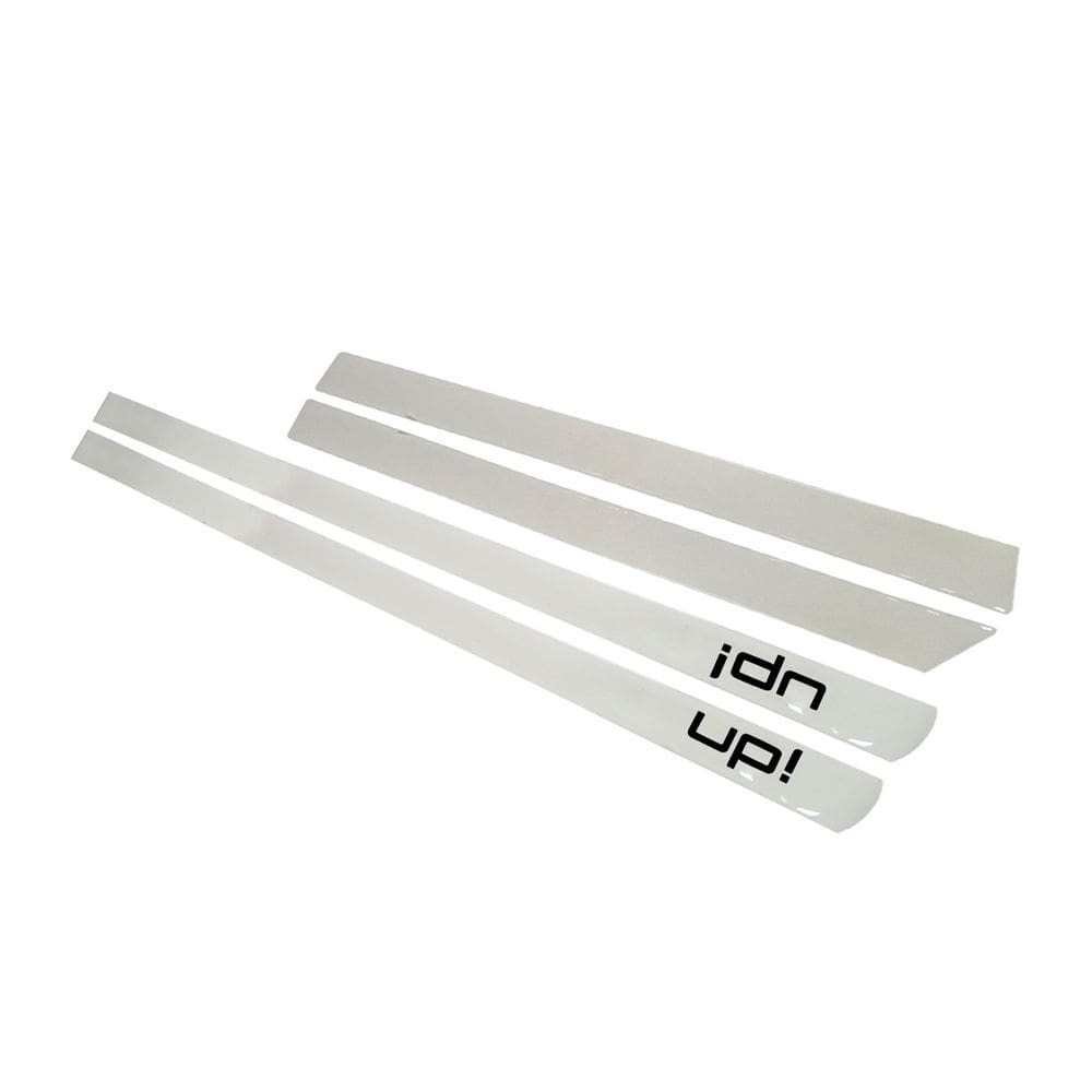 Jogo Adesivo Friso Lateral UP! 4P Transparente com Escrita Preta