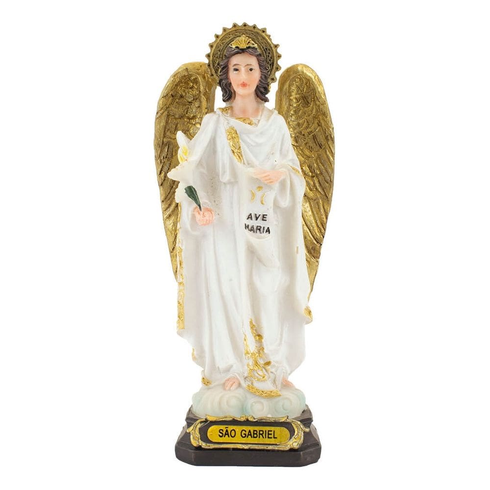 Imagem Enfeite Estátua Resina Arcanjo São Gabriel - 13cm
