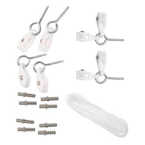 Kit Varal Teto Completo Com Corda Polipropileno Secalux