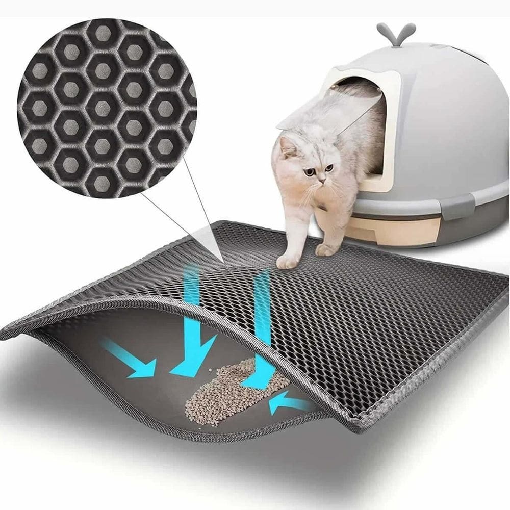 Tapete Limpa Patas P/Gatos - Anti Sujeira Coletor Areia Pet