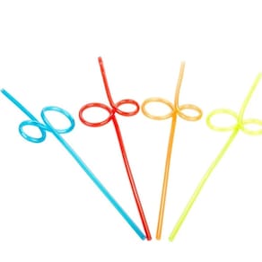 Canudo De Espiral Colorido Silver 4un