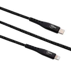 Cabo Lightning para USB-C, 1,2 metros, Linha Sampa, Originais iPlace, Preto