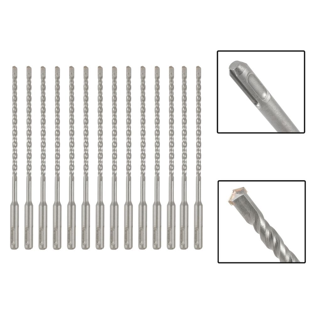 Jogo 14 Brocas SDS Plus 8x110 mm Aço Carbono Tungstênio