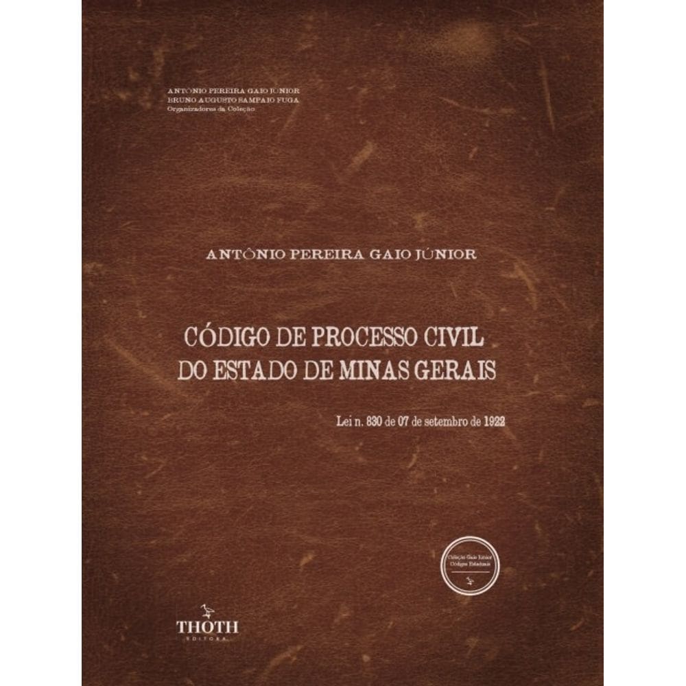 Codigo de Processo Civil do Estado de Minas Gerais