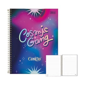 Caderno 1 Matéria Capricho Cosmic Going 80Fls Tilibra