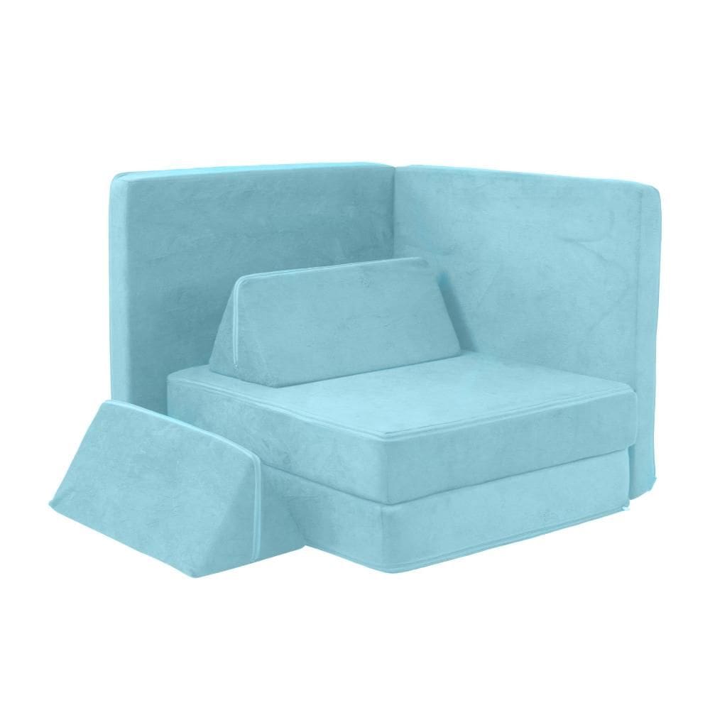 Soft Play Freso Baby Verde - Sofá Modular Infantil 4 Peças
