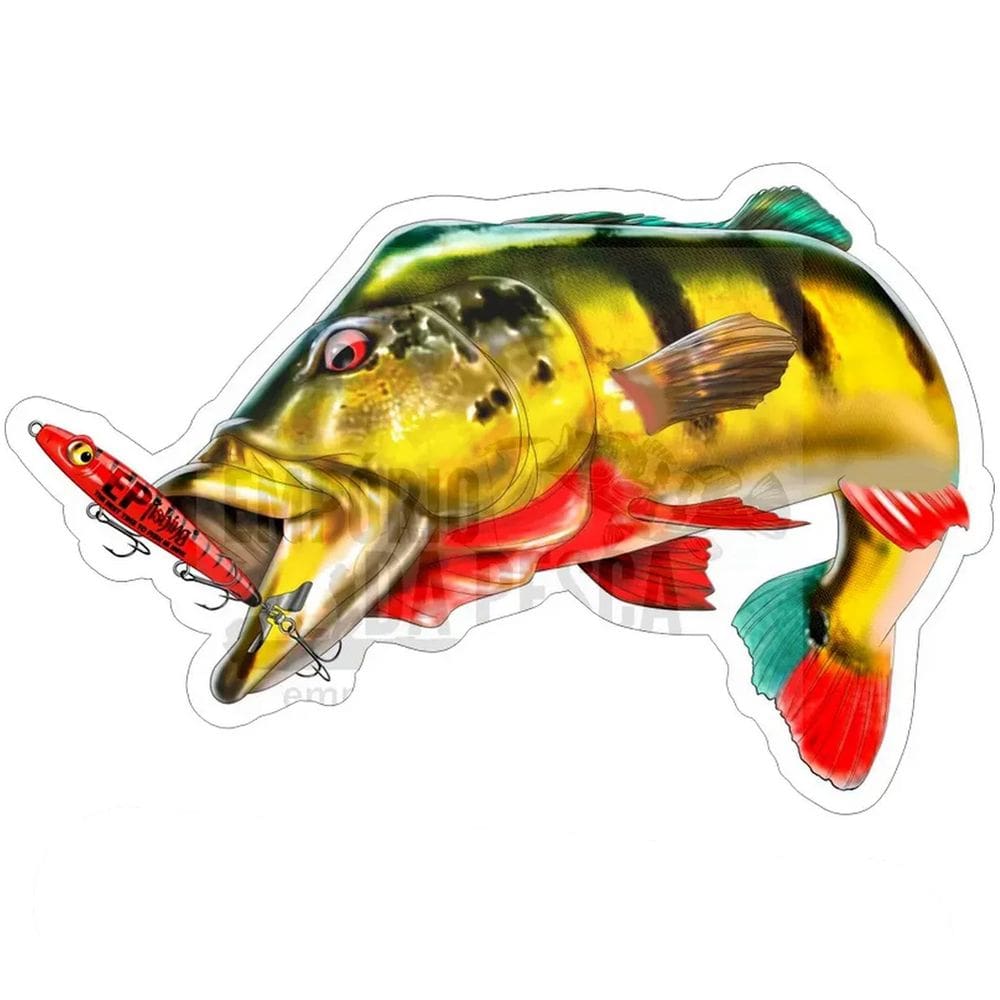 Adesivo Peixes EP Fishing Extra Grande (aproximadamente 50x36cm)
