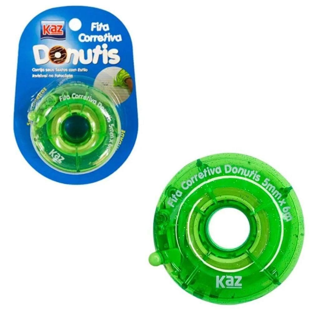 Corretivo Roller Donutis - 5mmx6m - Verde - Kz823vd - Kaz