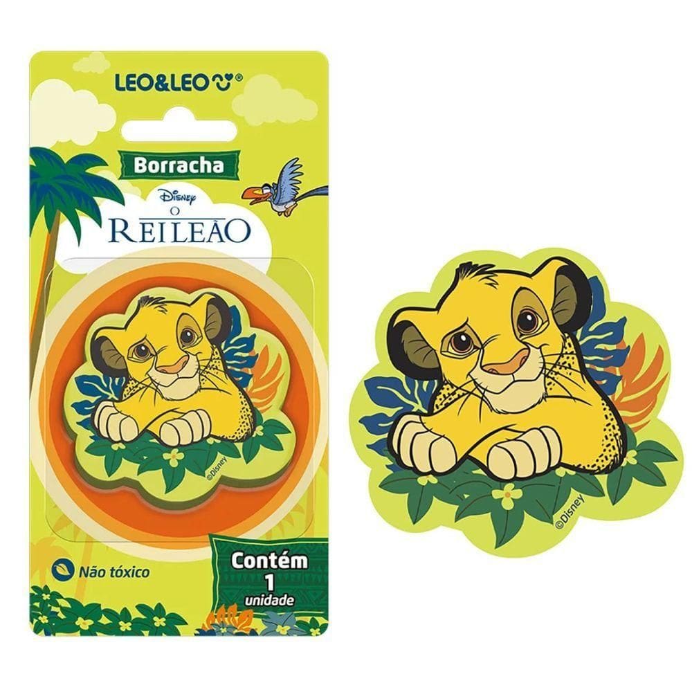 Borracha Decorada Rei Leao Blister Com 1 Unidade - Leo&leo