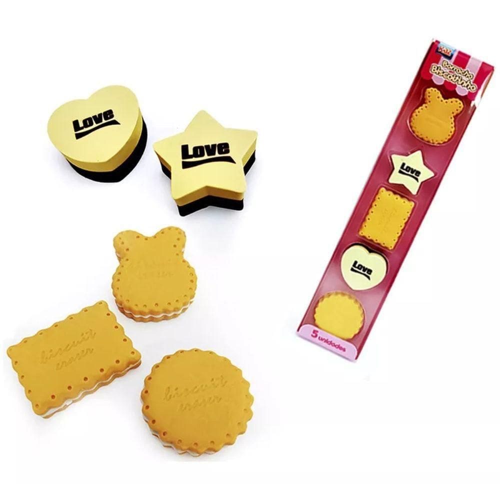 Borracha Fantasia Biscoitinho - 5 Unidades - Kz9138 - Kaz