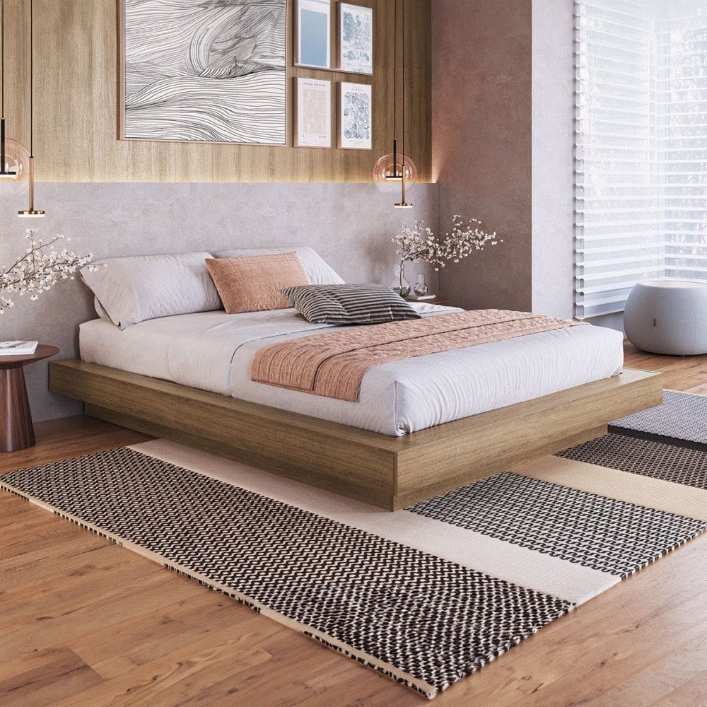 Cama Queen Zurique Marrom - Art In Móveis