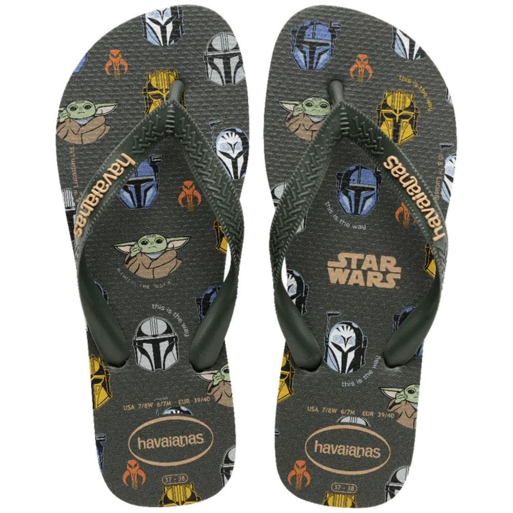 Chinelo Havaianas Star Wars Masculino - Cinza