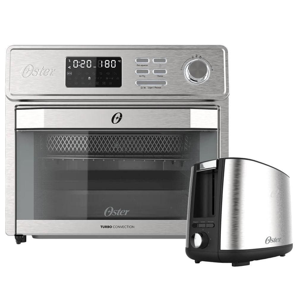 Kit Forno e Fryer 25L e Torradeira Inox Oster - 127V