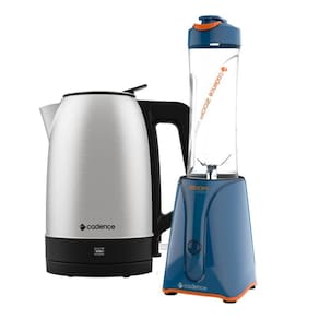 Kit Blender Zoop Sport e Chaleira Elétrica Inox Cadence - 220V