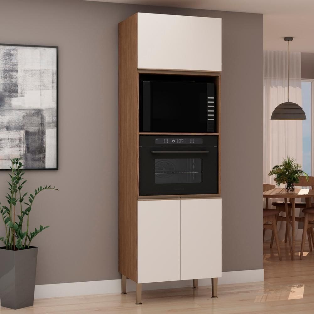 Torre Quente para Forno e Micro Ébano Fosco Off White Fosco Genialflex