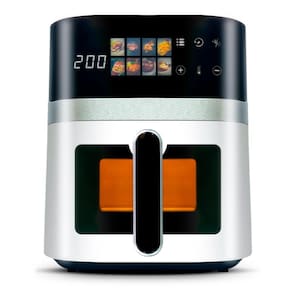 Air Fryer Fritadeira Elétrica Digital Extream 5,5L Branco e Prata 220v