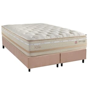 Conjunto Box Queen Colchão Molas Herval Maxspring Koln + Base Crc Suede Clean (158x198)
