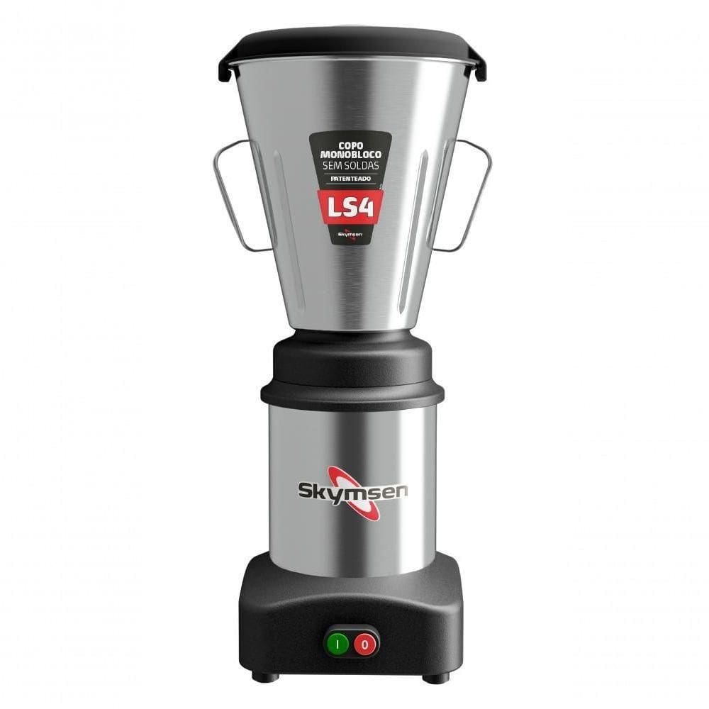 Liquidificador Industrial Inox Baixa Rotação Skymsen 4 Litros Ls4
