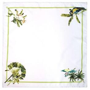 Kit 4 Guardanapos De Tecido Papagaio Do Brasil 40cmx40cm verde