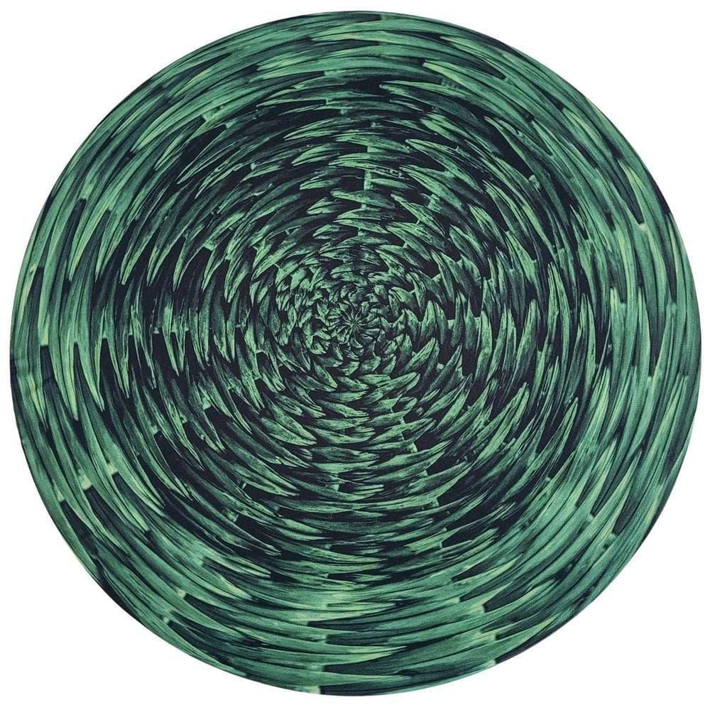 Kit 4 Capas Sousplat Trançado Verde 35cmx35cm verde