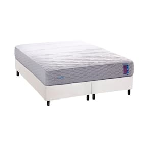 Conjunto Box Queen Colchão Anatômico Herval D33 Ag 65 Feelcore + Base Crc Courano White (158x198)