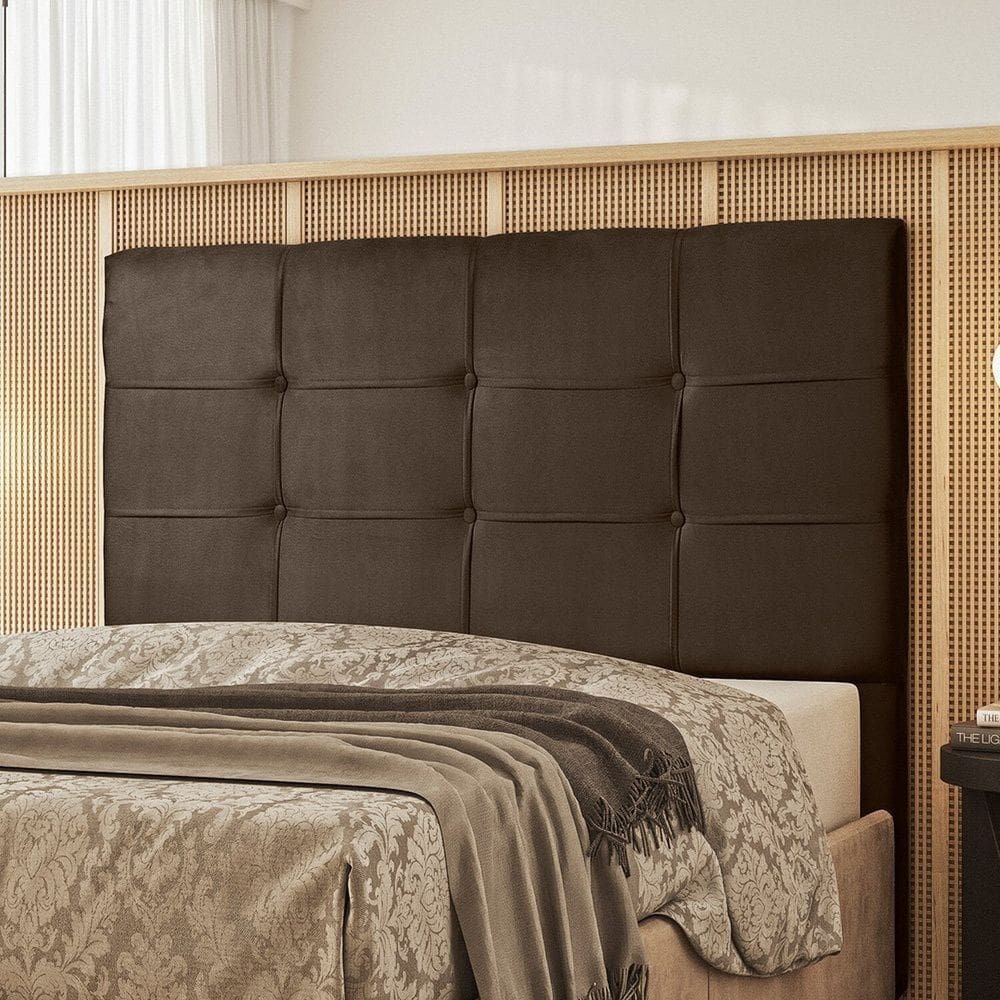 Cabeceira para Cama de Casal 140 Cm - Safira Marrom