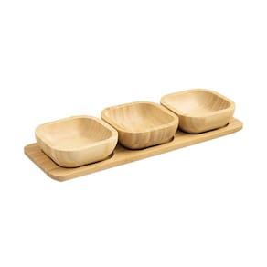 Jogo Petisqueira Home Style Bambus 33 cm x 13 cm