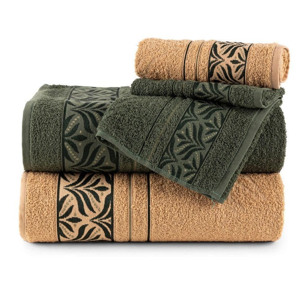 Jogo De Banho Sintra 4 Peças Avela E Oliva