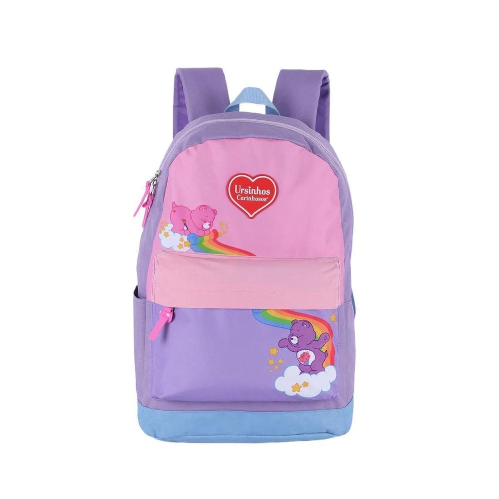 Mochila De Costas Ursinhos Carinhosos Lilás - Luxcel