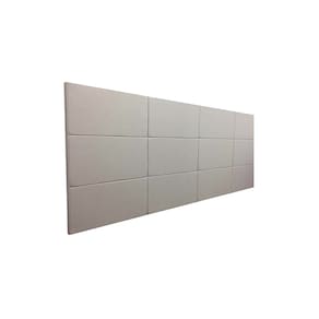 Cabeceira Estofada King 12 Blocos Não é Segredo Suede Animale Bege 195x90