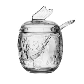 Açucareiro com Colher de Cristal Ecológico New Butterfly 220ml - Lyor