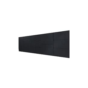 Cabeceira Estofada King 13 Blocos Não é Segredo Suede Animale Preto 195x60