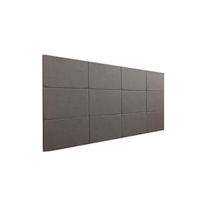 Cabeceira Estofada King 12 Blocos Não é Segredo Veludo Austin Cinza 195x90