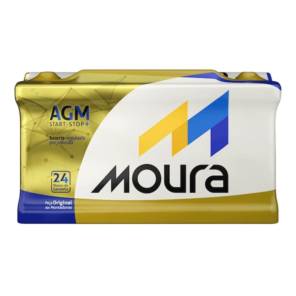 Bateria AGM Moura Start Stop 105Ah MA105DD Porsche Cayenne Macan Panamera GTS Platinum Turbo Hybrid